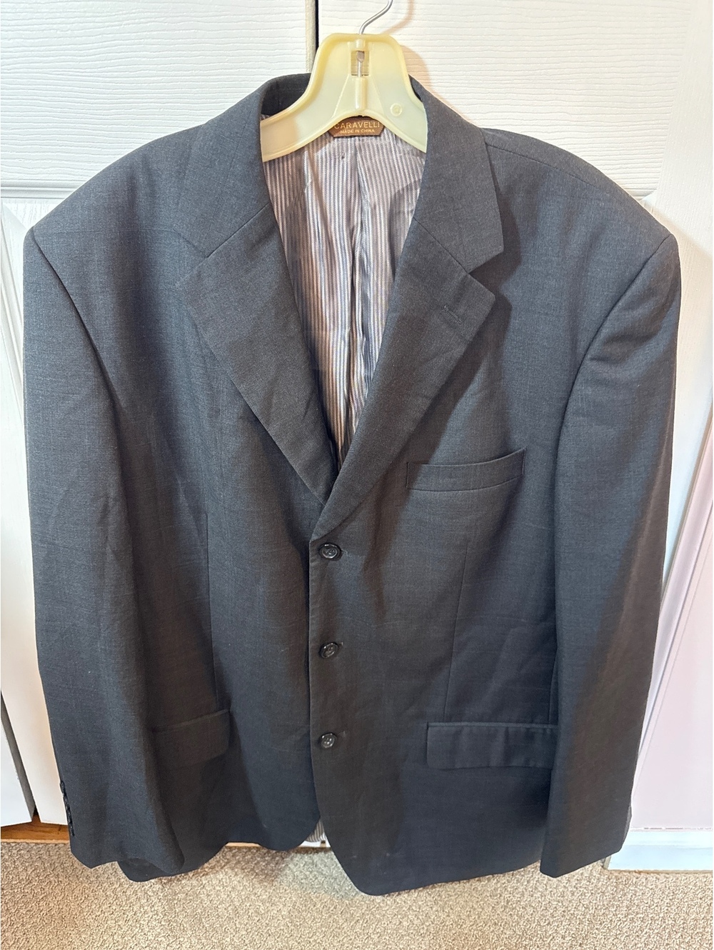 Caravelli Superior 150's Gray Men's Suit Jacket Blazer